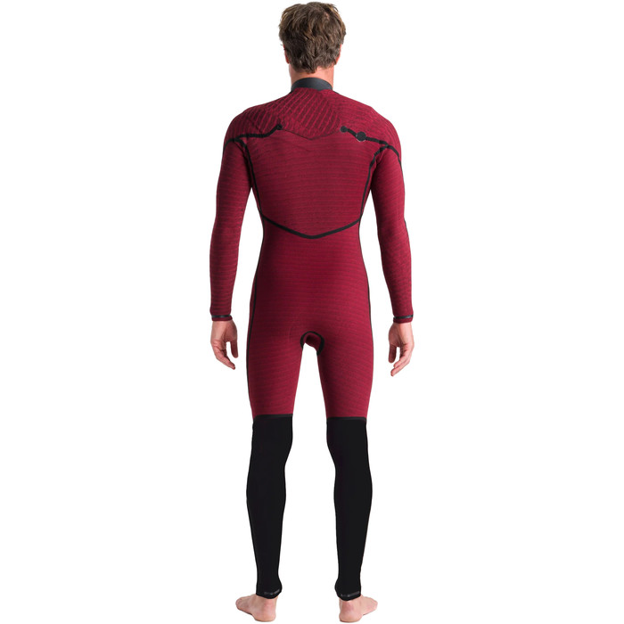 2023 C-Skins Mens ReWired 4/3mm Chest Zip Wetsuit C-RW43MCZ - Anthracite / Black X / Saffron